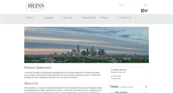 Desktop Screenshot of heinsproperties.com